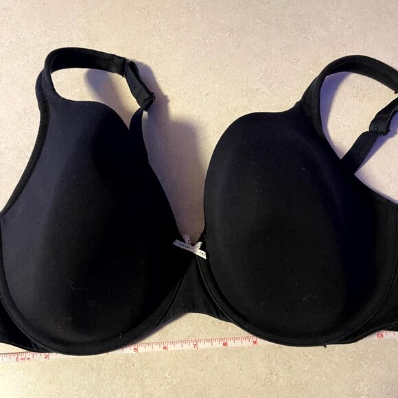 Cacique Bra Black 40DD Lightly lined full coverage - Picture 3 of 8